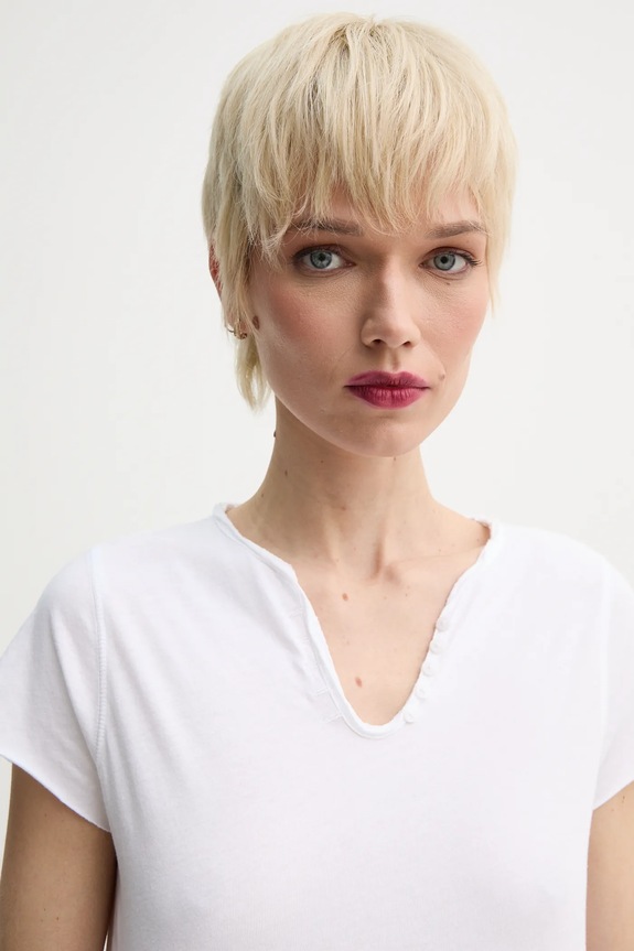Bavlněné tričko ZADIG&VOLTAIRE bílá JWTN02612.107