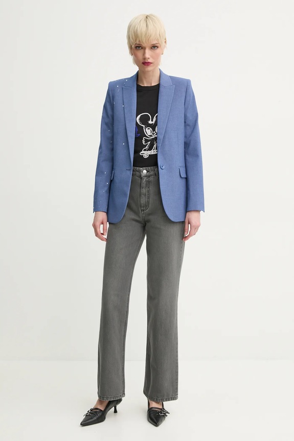 Βαμβακερό μπλουζάκι ZADIG&VOLTAIRE JWTS02734.11 μαύρο AA00