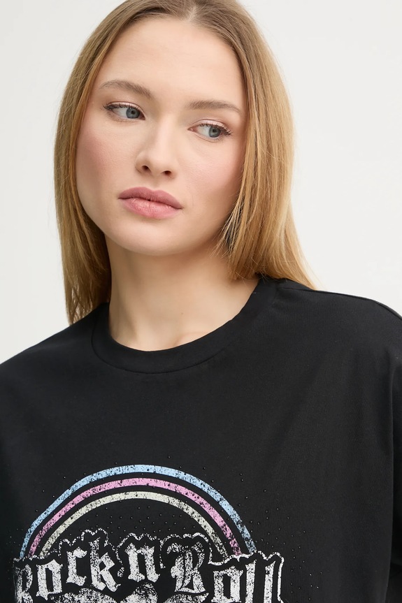 Bavlněné tričko ZADIG&VOLTAIRE černá JWTS02778.11
