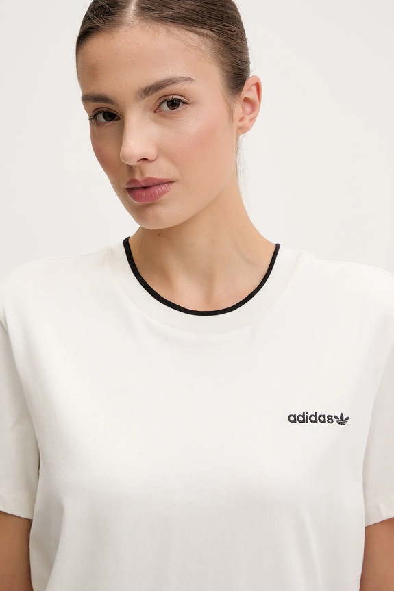 Bavlněné tričko adidas Originals Graphic Loose T bílá JC7768