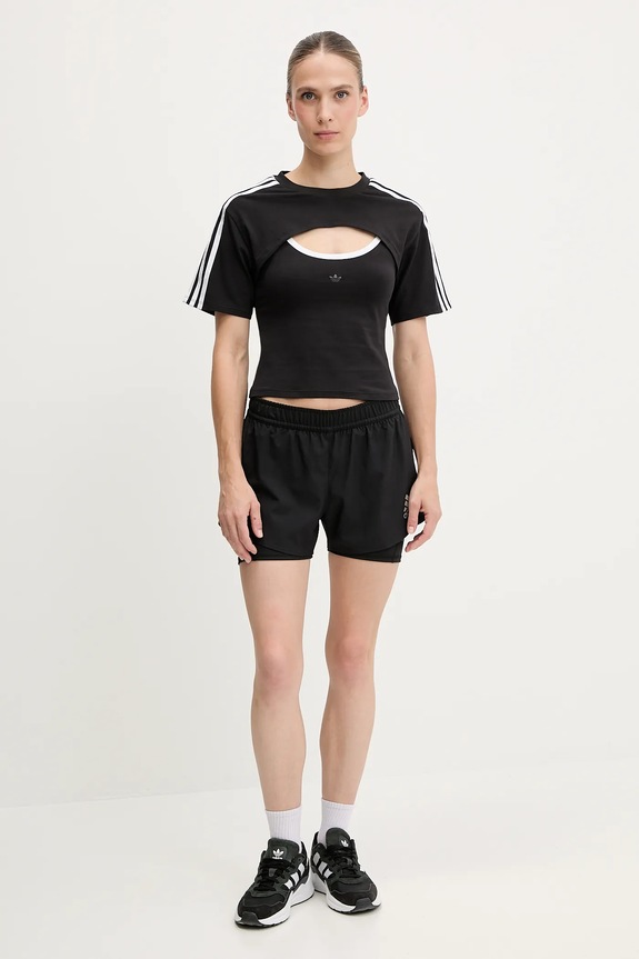 Μπλουζάκι adidas Originals Cut-Out Tee JD0042 μαύρο SS25