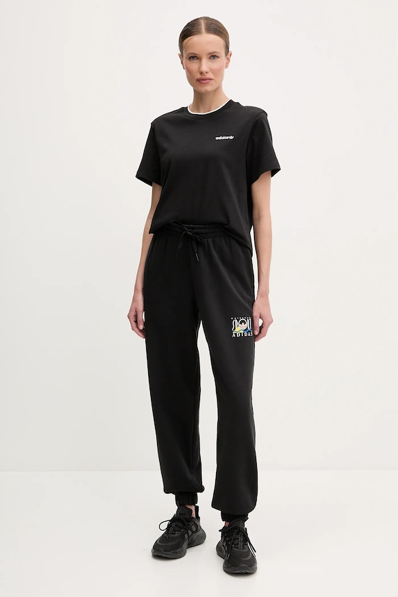 Bavlnené tričko adidas Originals Graphic Loose T JD1805 čierna SS25