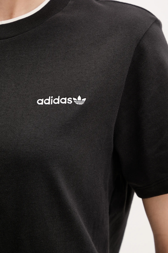 Bavlnené tričko adidas Originals Graphic Loose T čierna JD1805