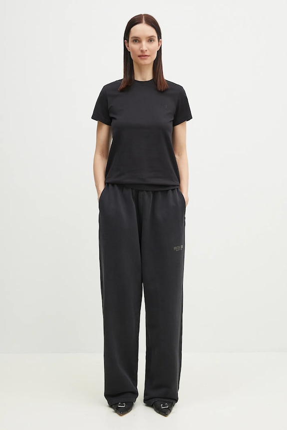 Памучна тениска Y-3 Regular Short Sleeve Tee IW0069 черен