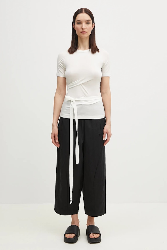 Majica kratkih rukava Y-3 TNCL SS Tee slim bijela JM7854