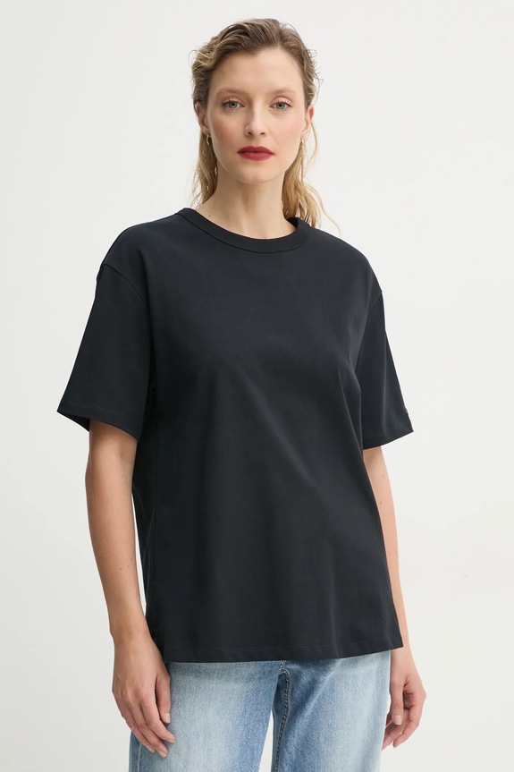 Levi's t-shirt bawełniany TABOR TEE bawełna czarny 001HI