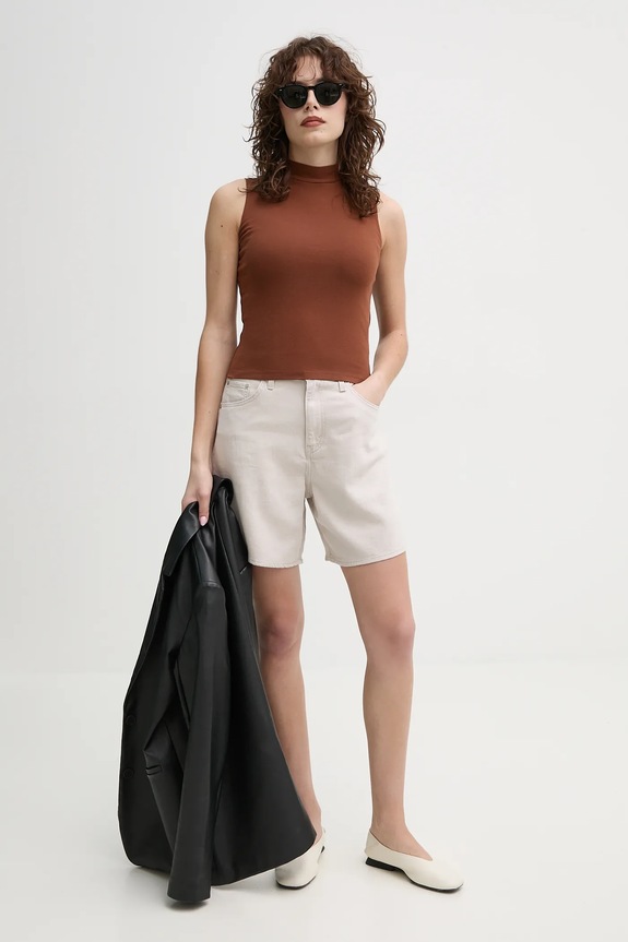 Top Levi's EFFORTLESS TANK 001J9 hnedá AA00