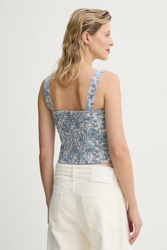 Oblečenie Blúzka Levi's SCULPTED BUSTIER 001W4 modrá