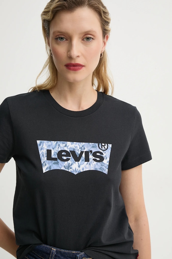 Levi's tricou din bumbac THE PERFECT TEE negru 17369.