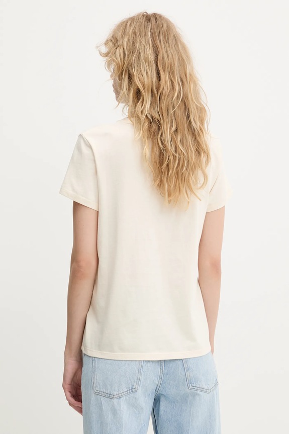 Βαμβακερό μπλουζάκι Levi's LSE THE PERFECT TEE A2086 μπεζ AW25