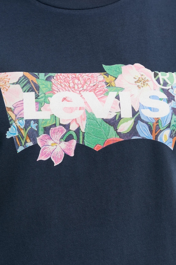 Bavlnené tričko Levi's LSE THE PERFECT TEE A2086 tmavomodrá