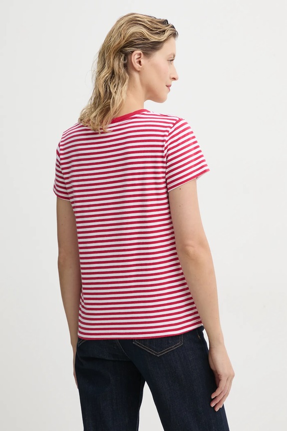 Odzież Levi's t-shirt bawełniany LSE_PERFECT VNECK A3170 czerwony