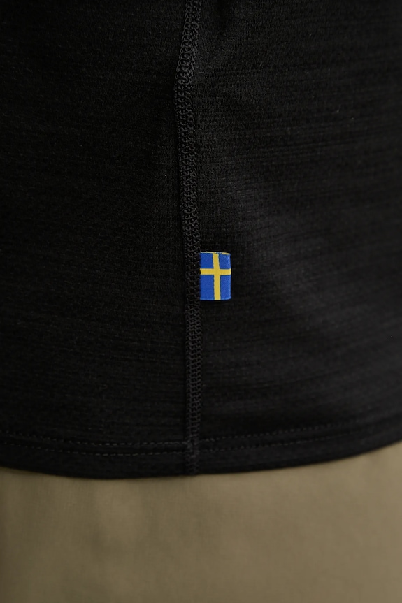 Fjallraven sportos póló Abisko Lite F14600203 fekete