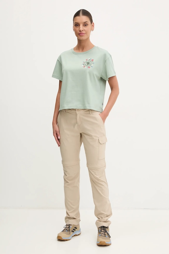 Tričko Fjallraven Fjällblomster F14600213 zelená SS26