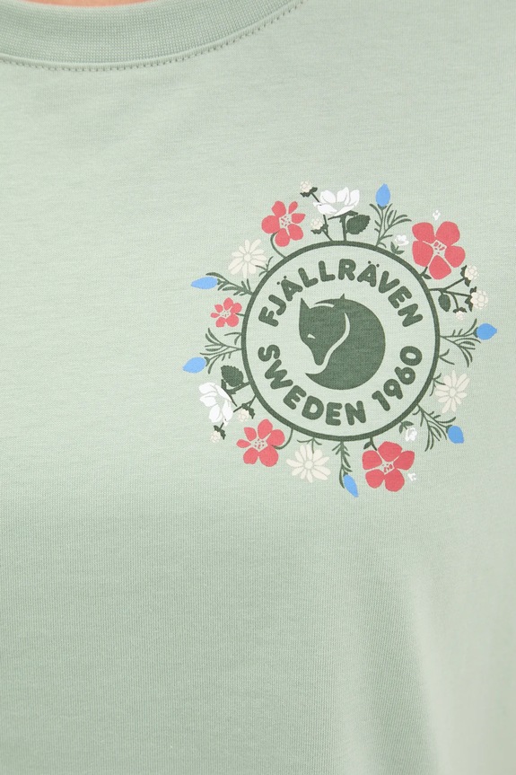 Tričko Fjallraven Fjällblomster F14600213 zelená