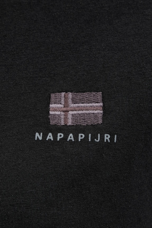 Napapijri t-shirt bawełniany S-Nina NP0A4H879411 czarny