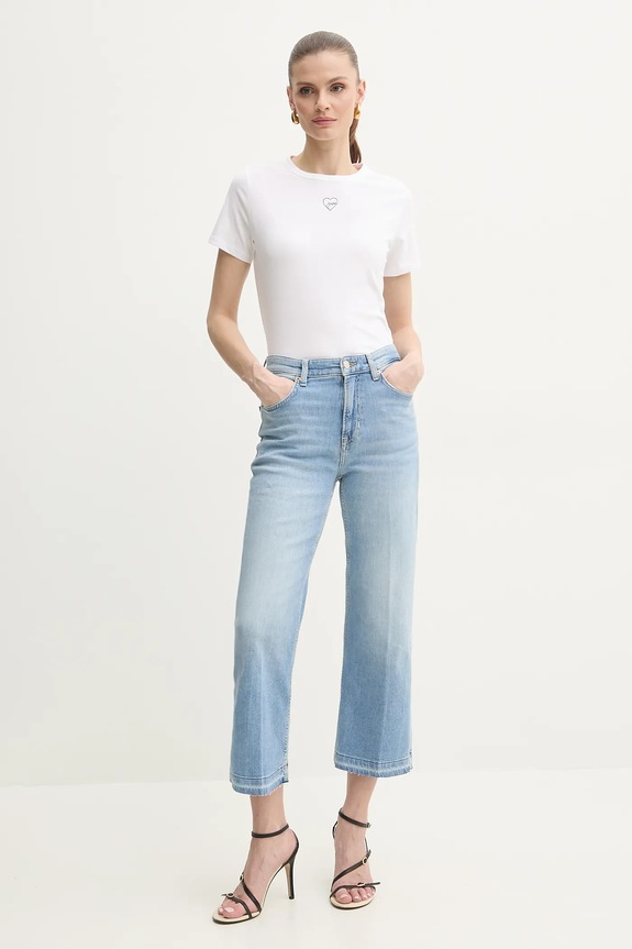 BOSS Orange pamut póló 50540260 fehér SS25