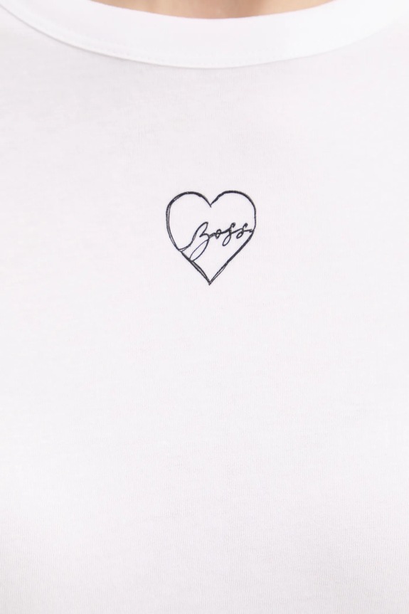 BOSS Orange pamut póló 50540260 fehér