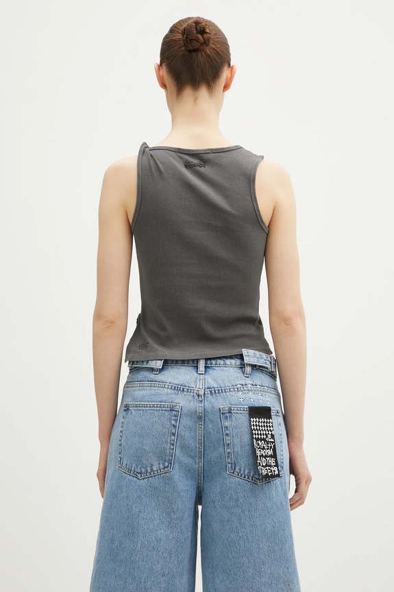Clothing KSUBI top Twisted Tank WPS25SI004 gray