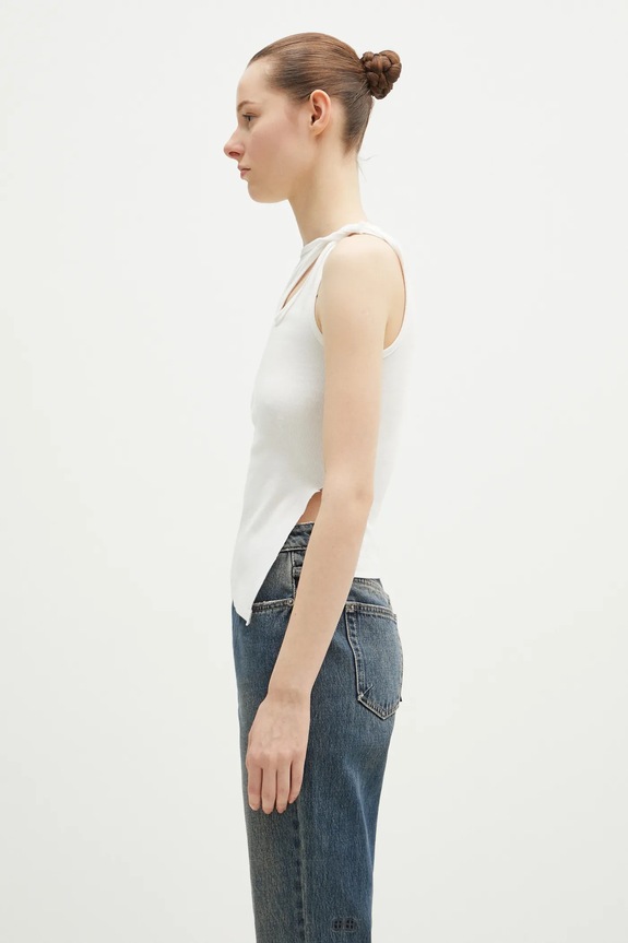 Top KSUBI Twisted Tank WPS25SI005 λευκό SS25