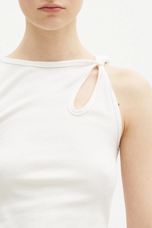 Top KSUBI Twisted Tank λευκό WPS25SI005