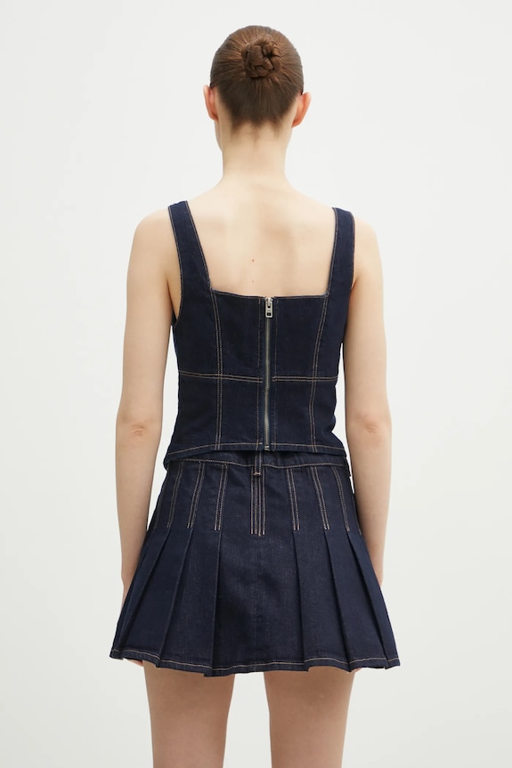 Oblačila Bluza iz jeansa KSUBI Hera Bustier Zenith Pop WPS25FT005 mornarsko modra