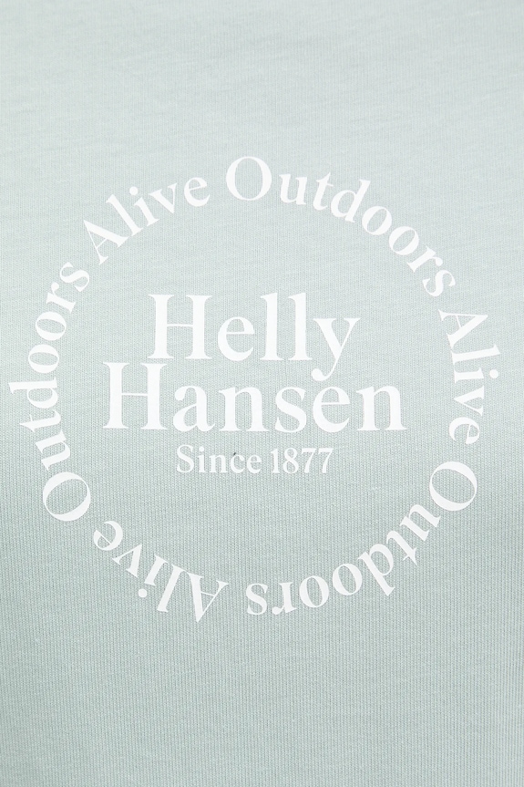 Helly Hansen pamut póló CORE GRAPHIC 54592 zöld