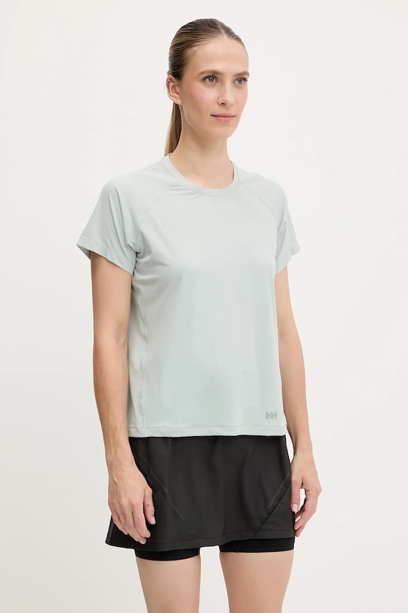 Спортна тениска Helly Hansen SHINE SOLEN стандартна тюркоазен 49577