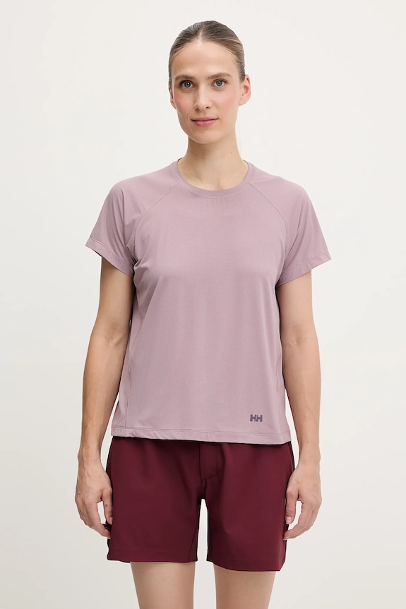 Helly Hansen t-shirt sportowy SHINE SOLEN z elastanem różowy 49577