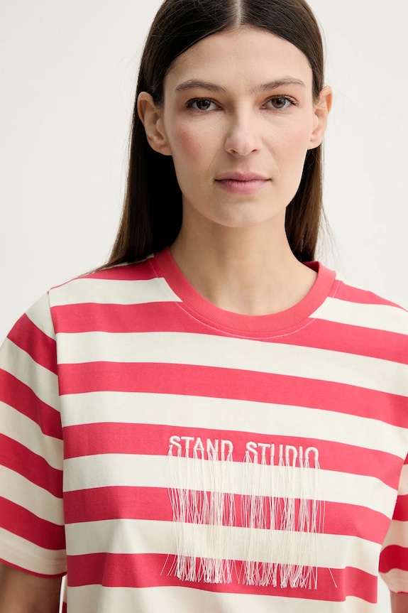 Stand Studio t-shirt in cotone Hallie rosso 62205.8500