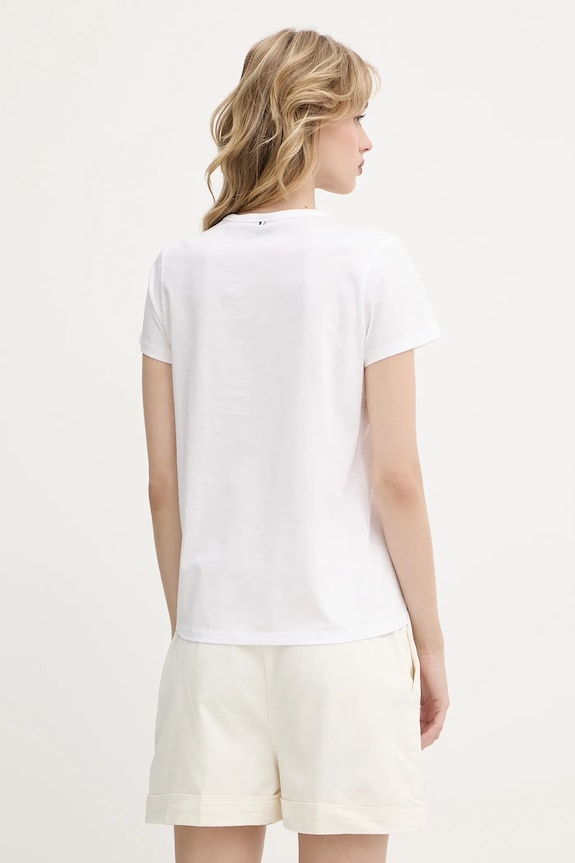 Ρούχα Βαμβακερό μπλουζάκι BOSS 50537598 λευκό