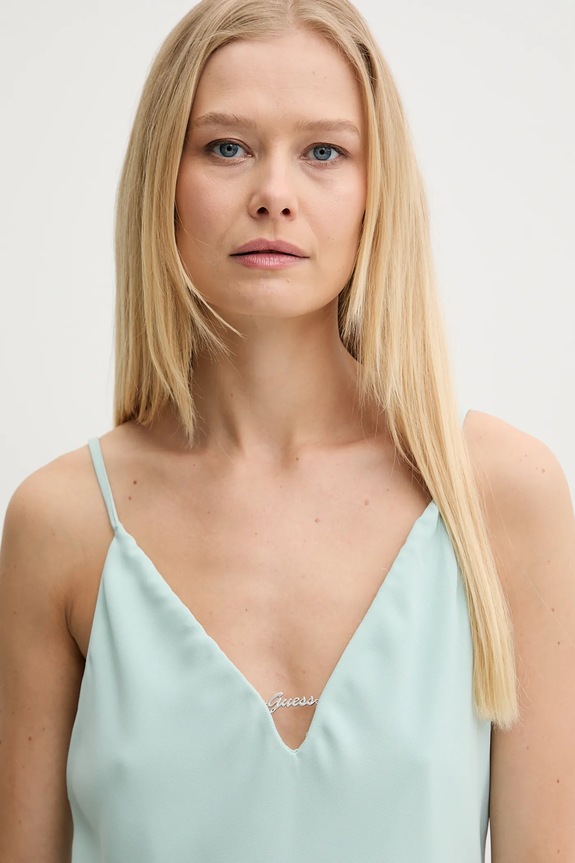 Блузка Guess CAROLINE бірюзовий W5GH58.WGLD2