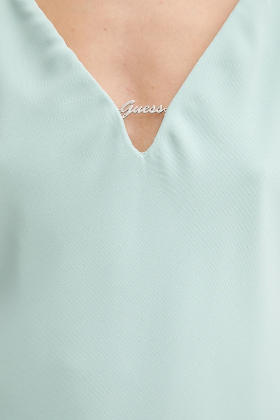 Блузка Guess CAROLINE W5GH58.WGLD2 бірюзовий