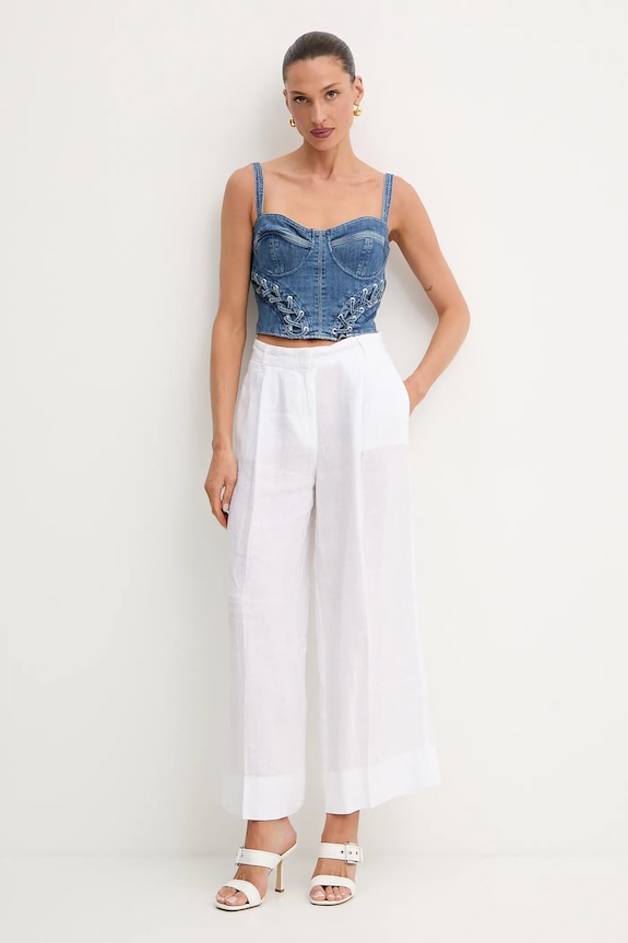 Τζιν τοπ Guess MARSY W5GH86.D4H7C μπλε SS25