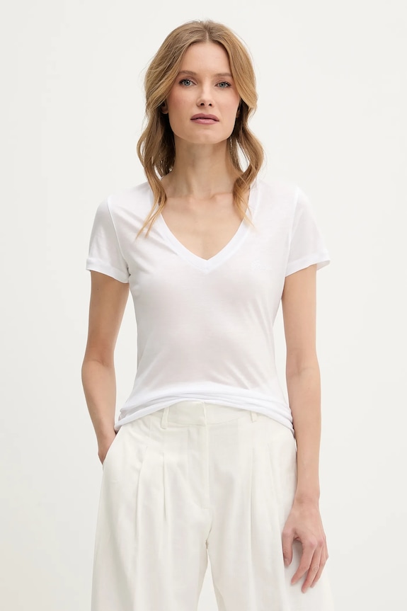 Guess t-shirt regular biały W5GP31.KCSX2