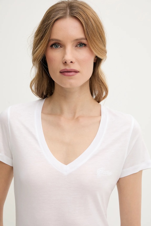 Odzież Guess t-shirt W5GP31.KCSX2 biały