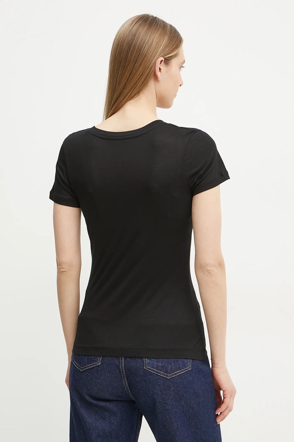 Ρούχα Μπλουζάκι Guess W5GP31.KCSX2 μαύρο
