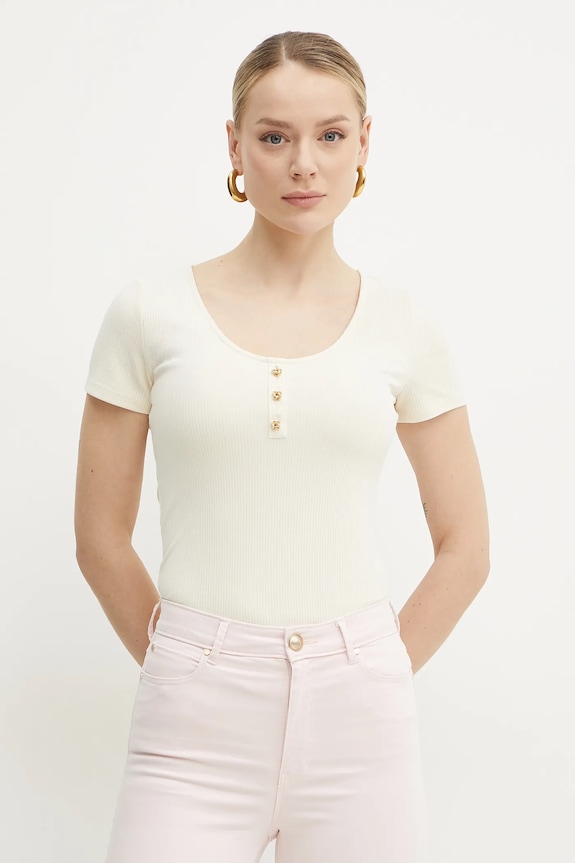 Tričko Guess KARINA slim béžová W5GP43.KCTC2