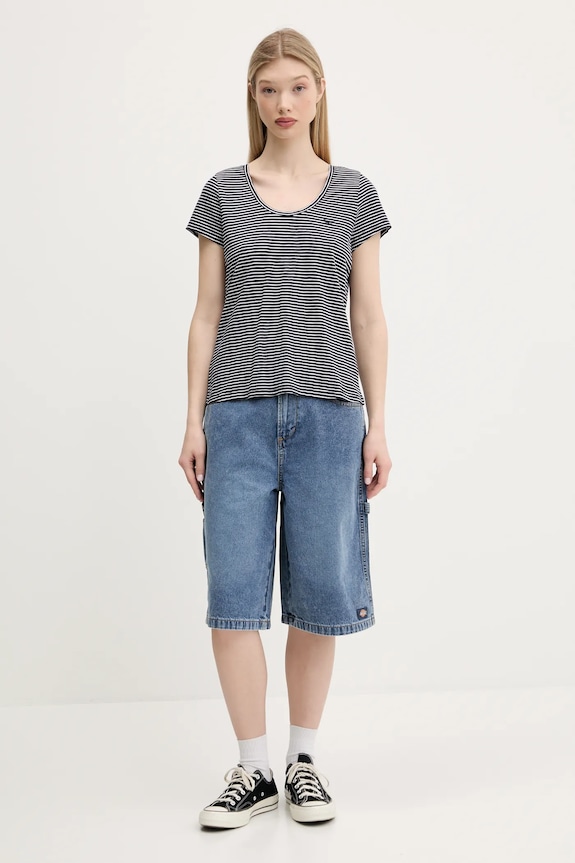 Superdry t-shirt W1011381A.F1Q blu navy SS25