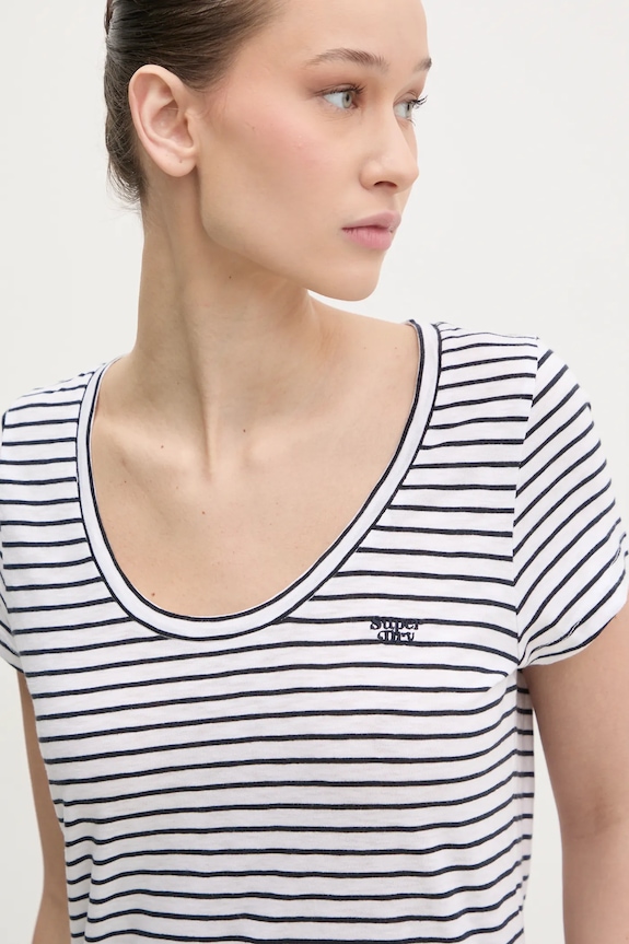 Μπλουζάκι Superdry σκούρο μπλε W1011381A.F7W