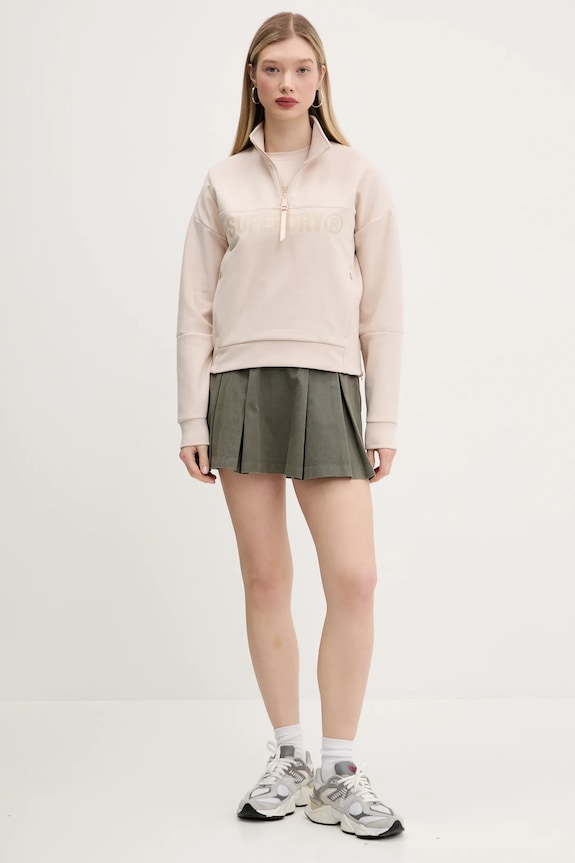 Μπλουζάκι Superdry W1011639A.7SJ μπεζ SS25