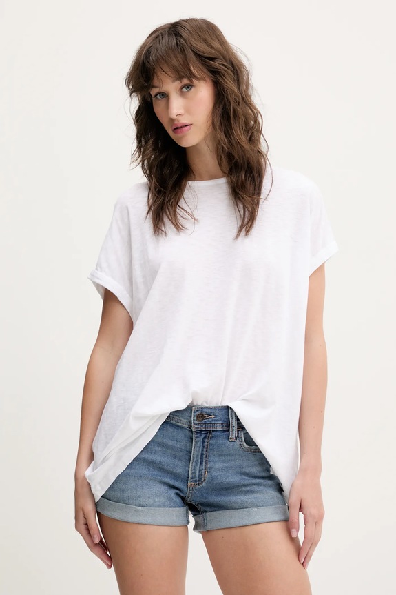 Superdry t-shirt sima fehér W1011647A.01C