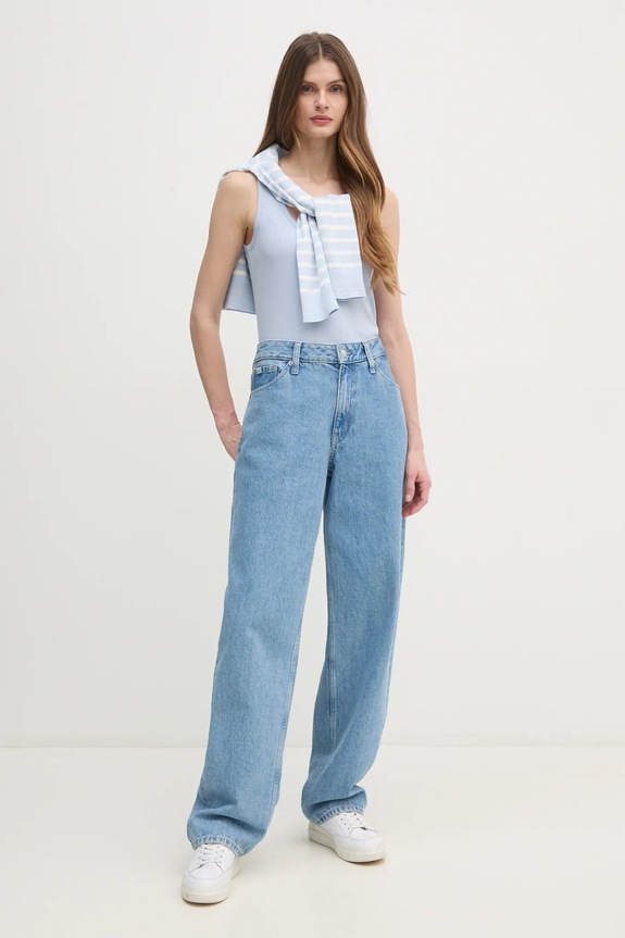 Calvin Klein top K20K208246 albastru SS25