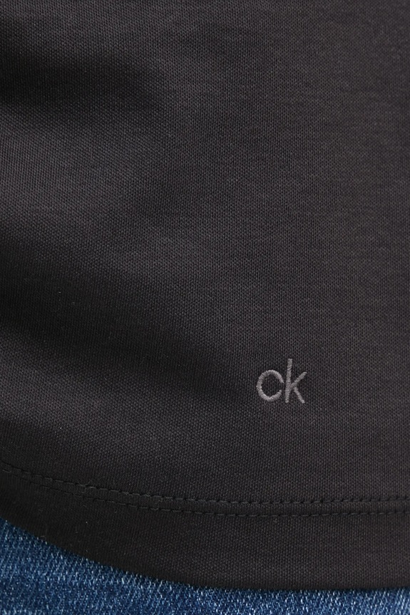 Βαμβακερό μπλουζάκι Calvin Klein K20K208399 μαύρο