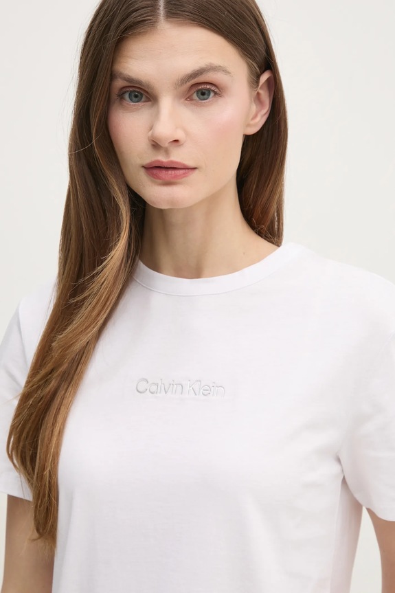 Bavlnené tričko Calvin Klein biela K20K208294