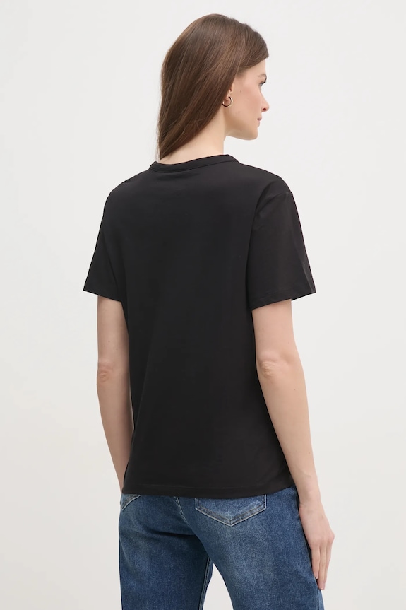 Ρούχα Βαμβακερό μπλουζάκι Calvin Klein K20K208294 μαύρο