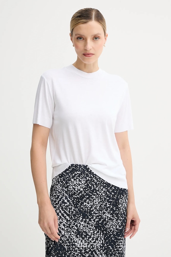Majica kratkih rukava Calvin Klein bez uzorka bijela LV044B206G