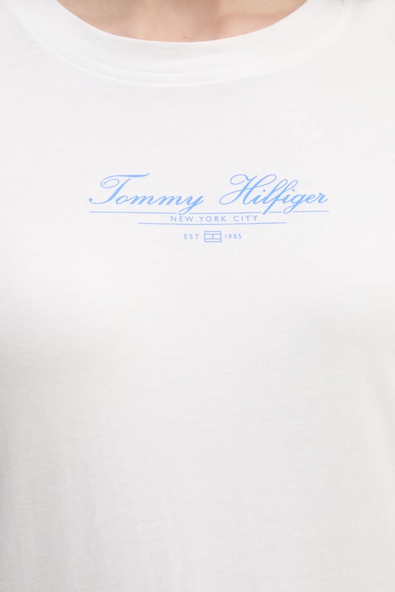 Tommy Hilfiger t-shirt bawełniany WW0WW45428 biały