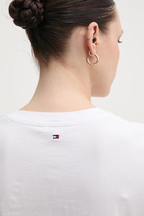 Tommy Hilfiger t-shirt bawełniany WW0WW45522 biały