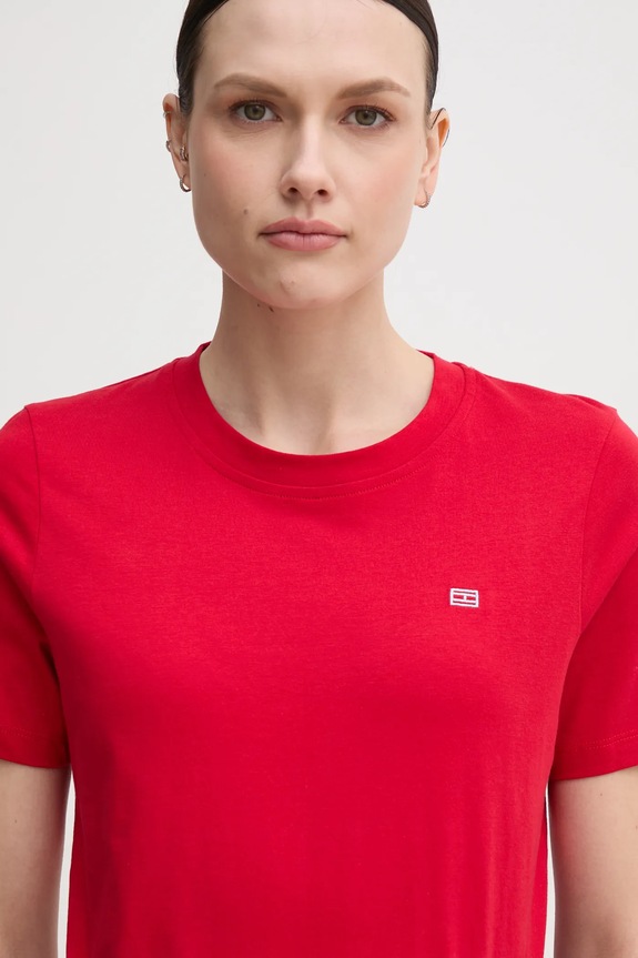 Tommy Hilfiger t-shirt in cotone rosso WW0WW45522